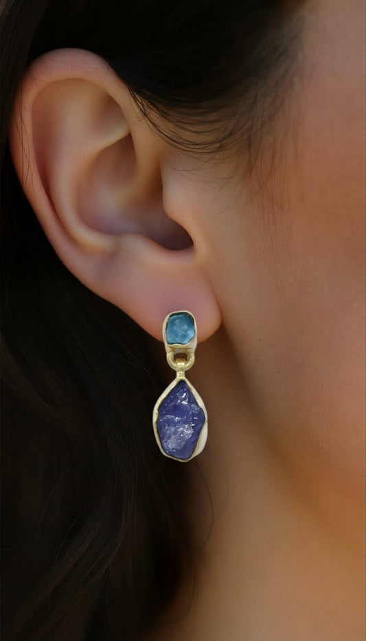 Celestial Pearl Arc | 18K Gold Vermeil Architectural Hoop Earrings