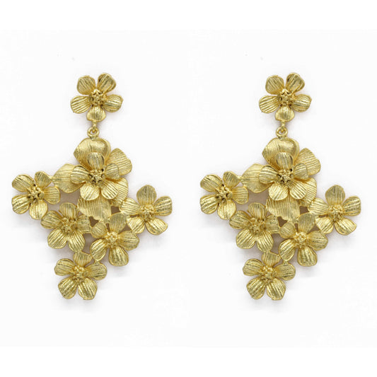 Gold Plated Earrings Cornalian Stones
