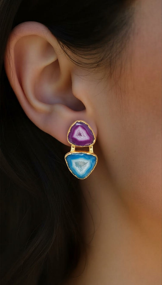 Sleek, high-fashion designs featuring vibrant resin and geometric silhouettes.