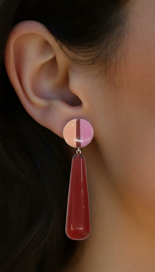 Regency Totem | Pearl-Encrusted Hoop & Multi-Gemstone Statement Drops