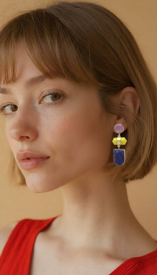 Eclectic, tiered designs blending classic semi-precious stones with bohemian elegance.
